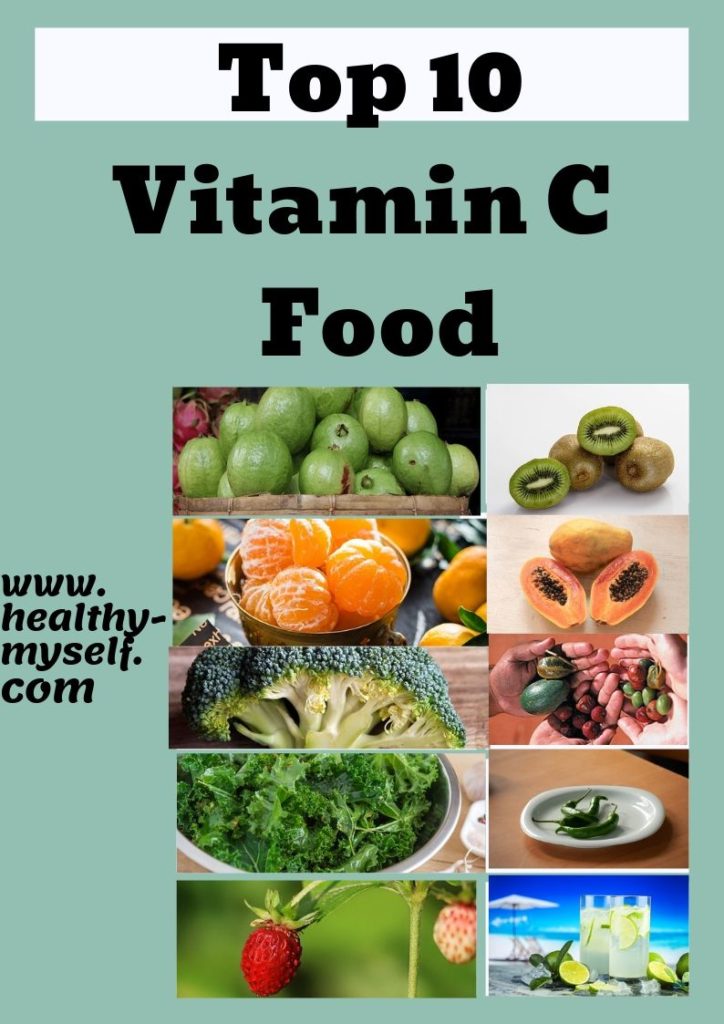 Vitamin C In Fruits And Vegetables Chart